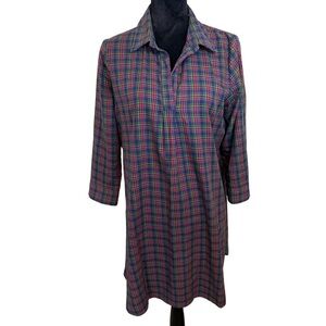 Haley & The Hound | Multicolor Plaid 100% Cotton Dress | Sz M